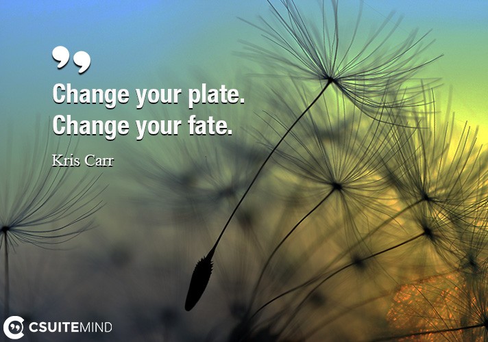 Change your plate. Change your fate.