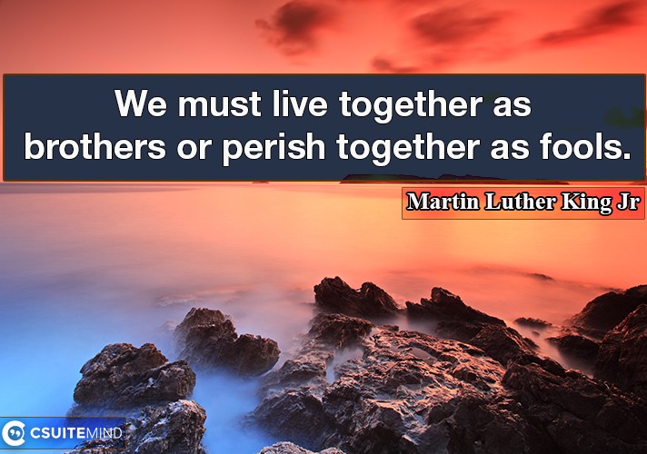 we-must-live-together-as-brothers-or-perish-together-as-fool