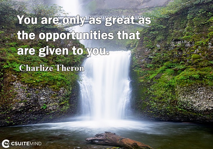 you-are-onlu-a-great-as-the-opportunities-that-are-given-to